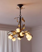 Giulia Chandelier Floral Glass Romantic Elegance