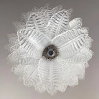 Aurora Chandelier Clear Glass Leaf Cascading Elegant