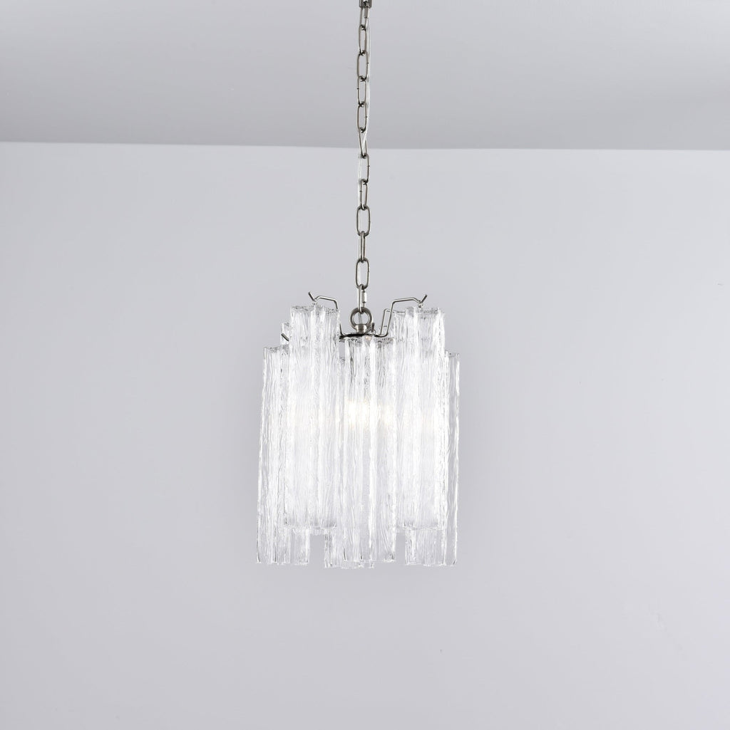 Aurora Chandelier Pink Gradient Murano Glass