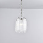 Aurora Chandelier Pink Gradient Murano Glass