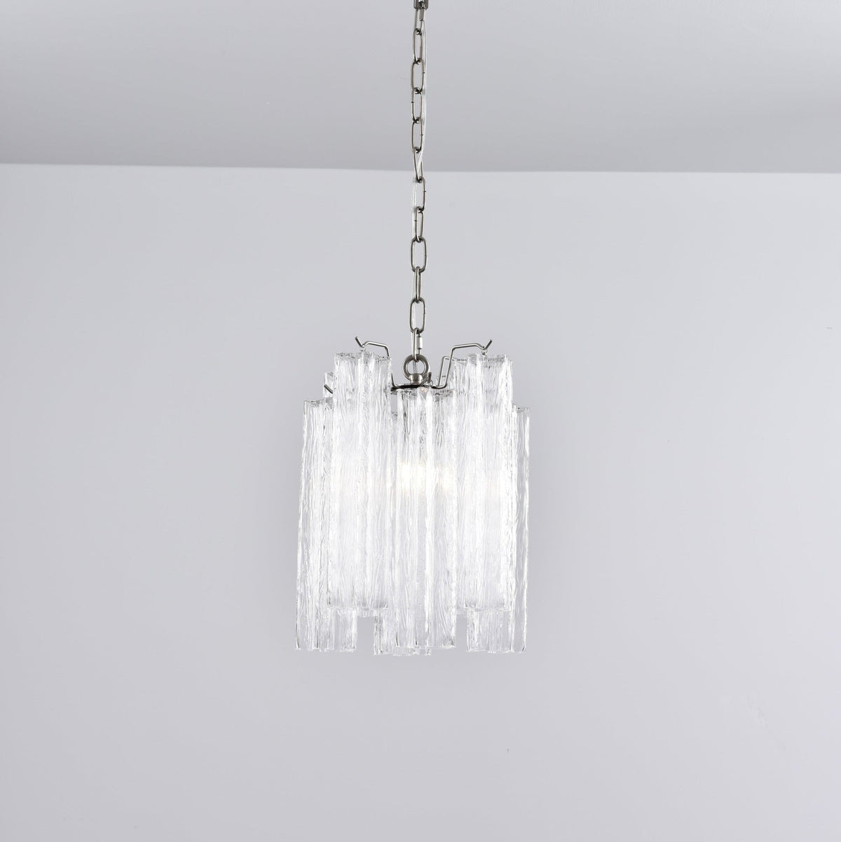Aurora Chandelier Pink Gradient Murano Glass