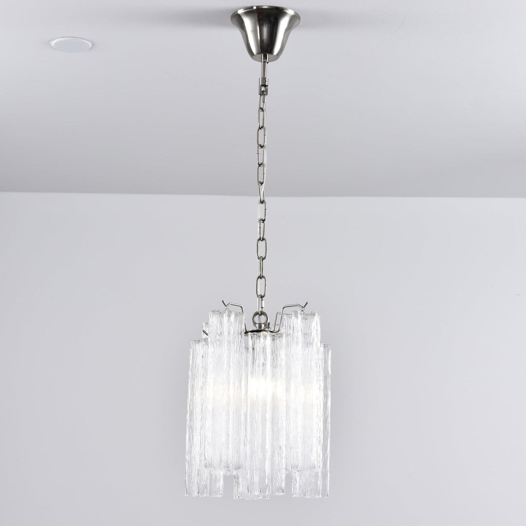 Aurora Chandelier Pink Gradient Murano Glass