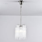 Aurora Chandelier Pink Gradient Murano Glass