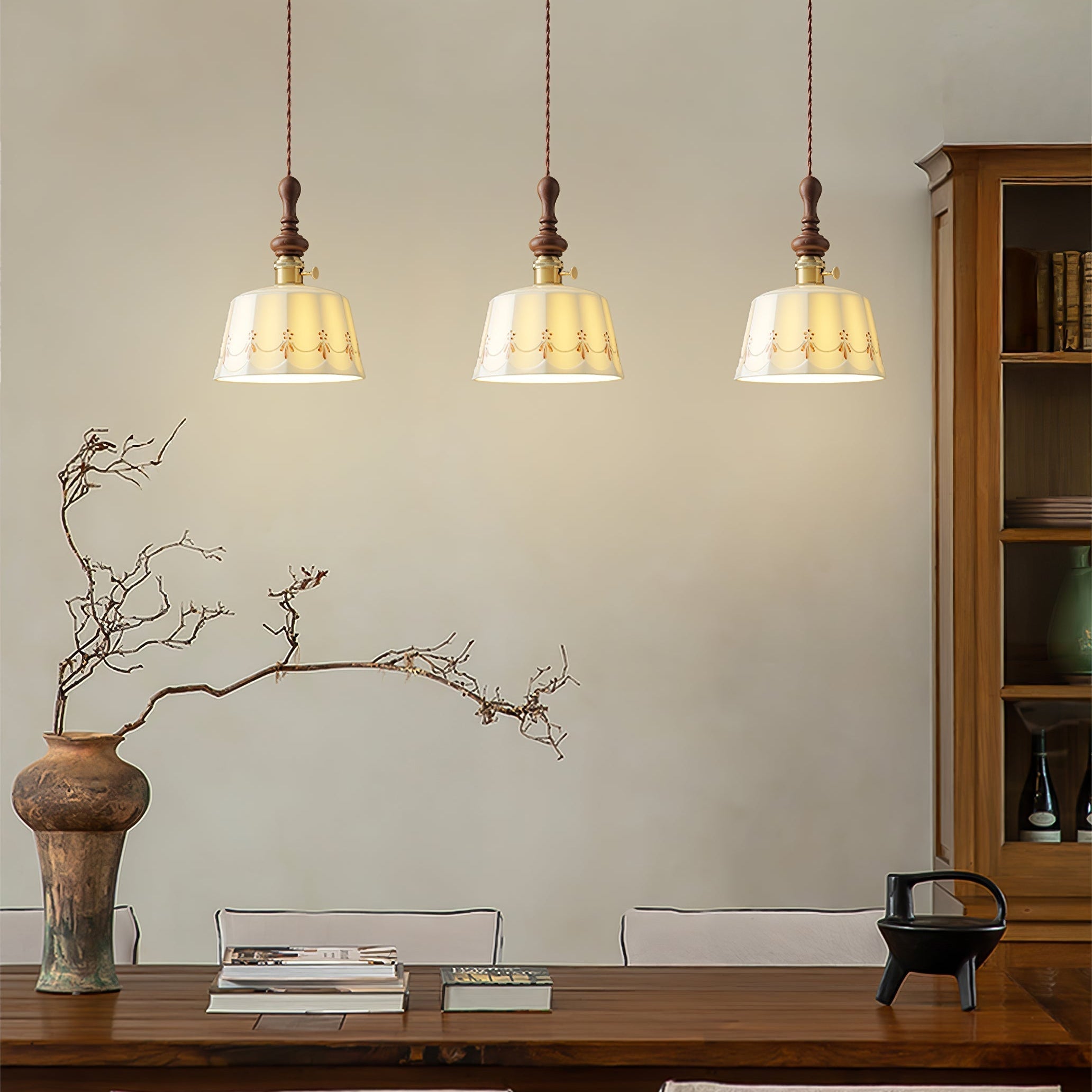 Roselind Vintage Ceramic Pendant Light