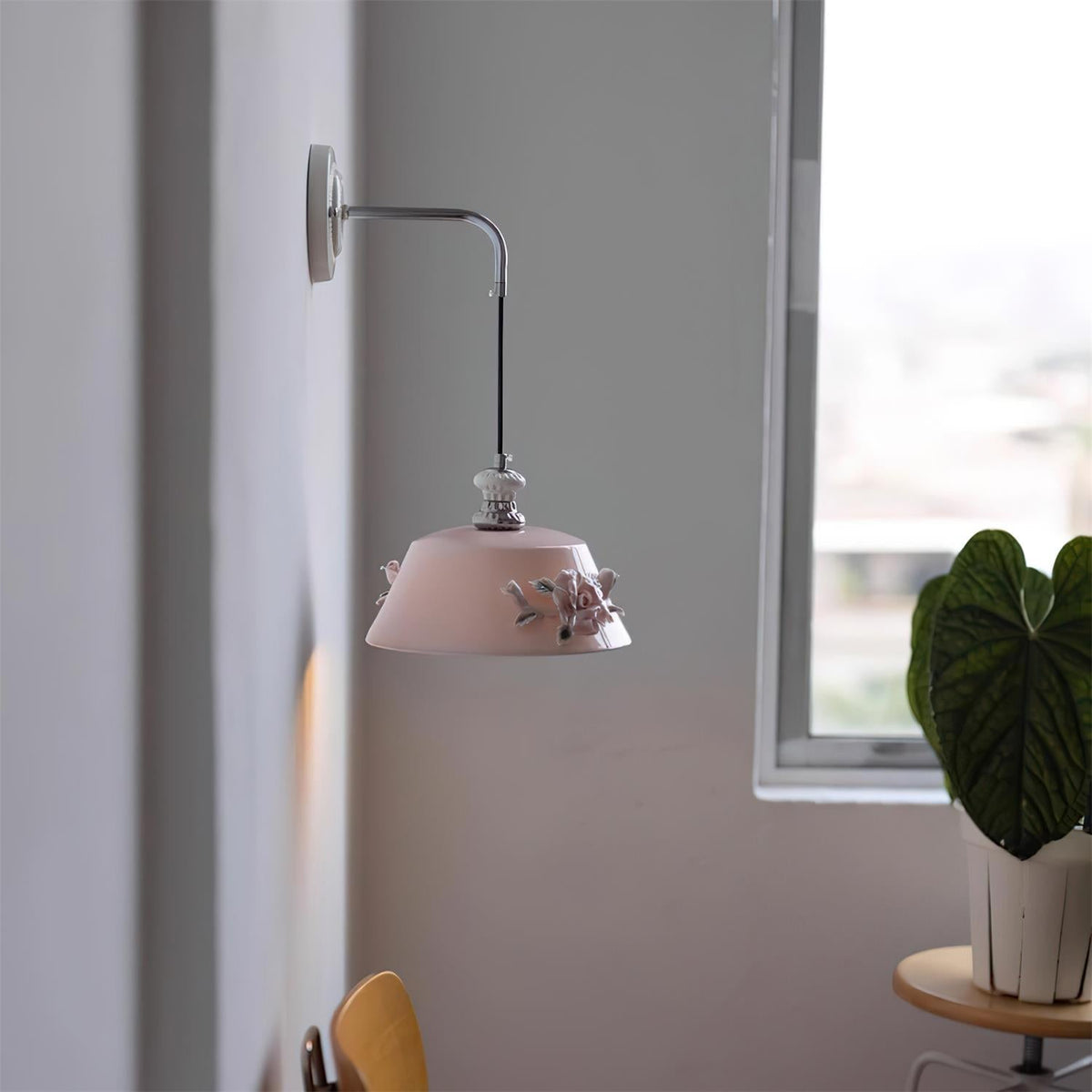 Roselune Wall Lamp Porcelain Floral Romance