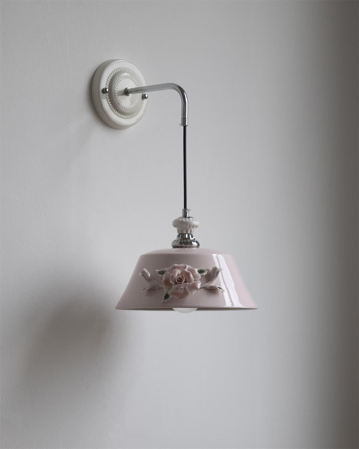 Roselune Wall Lamp Porcelain Floral Romance