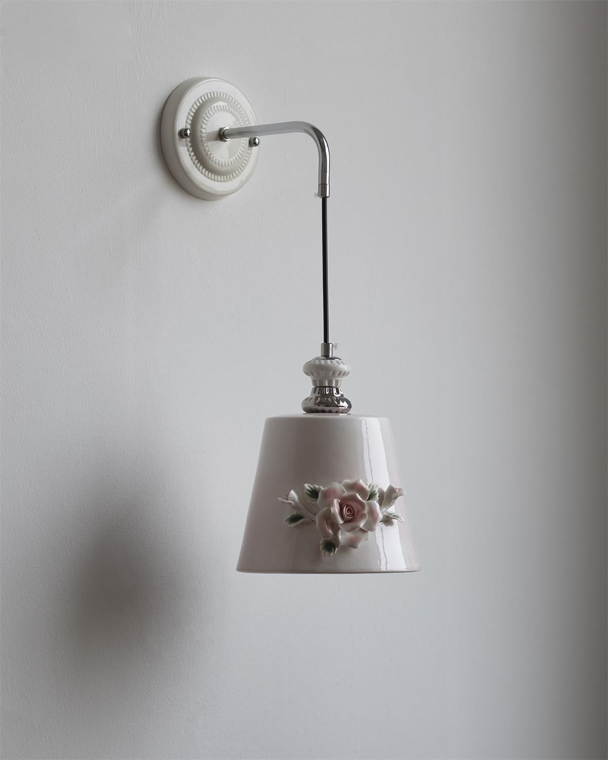 Roselune Wall Lamp Porcelain Floral Romance