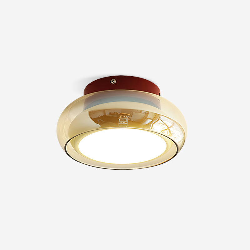 Valentina Retro Glass Flush Mount Ceiling Light - image 1
