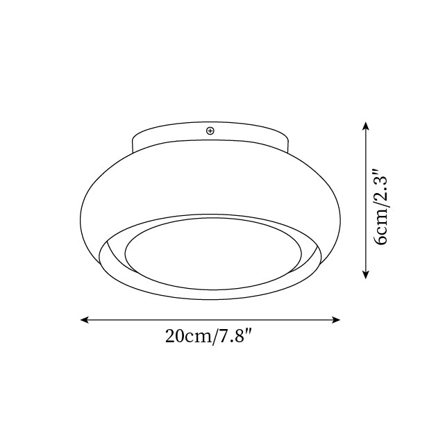 Valentina Retro Glass Flush Mount Ceiling Light - image 5