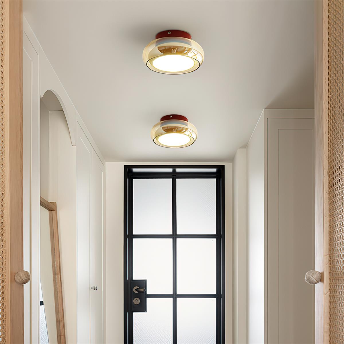 Valentina Retro Glass Flush Mount Ceiling Light - image 6