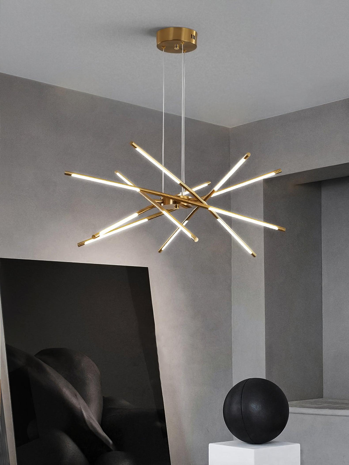 Lustra Chandelier Rotatable LED Modern