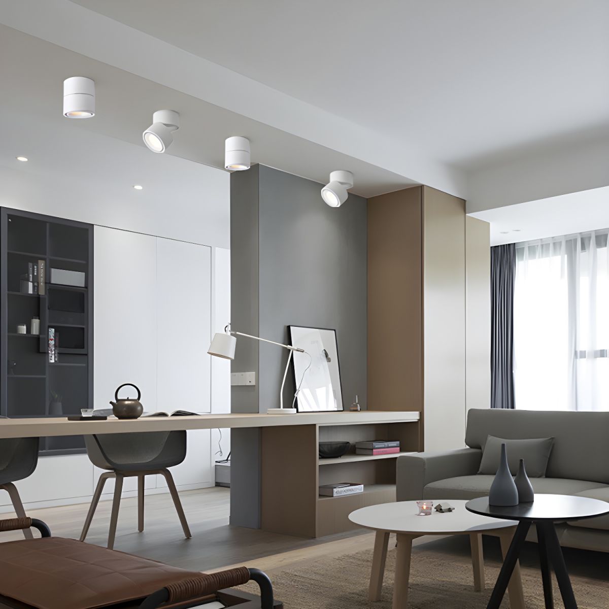 Solara Ceiling Light Aluminum Adjustable Spotlight Minimalist