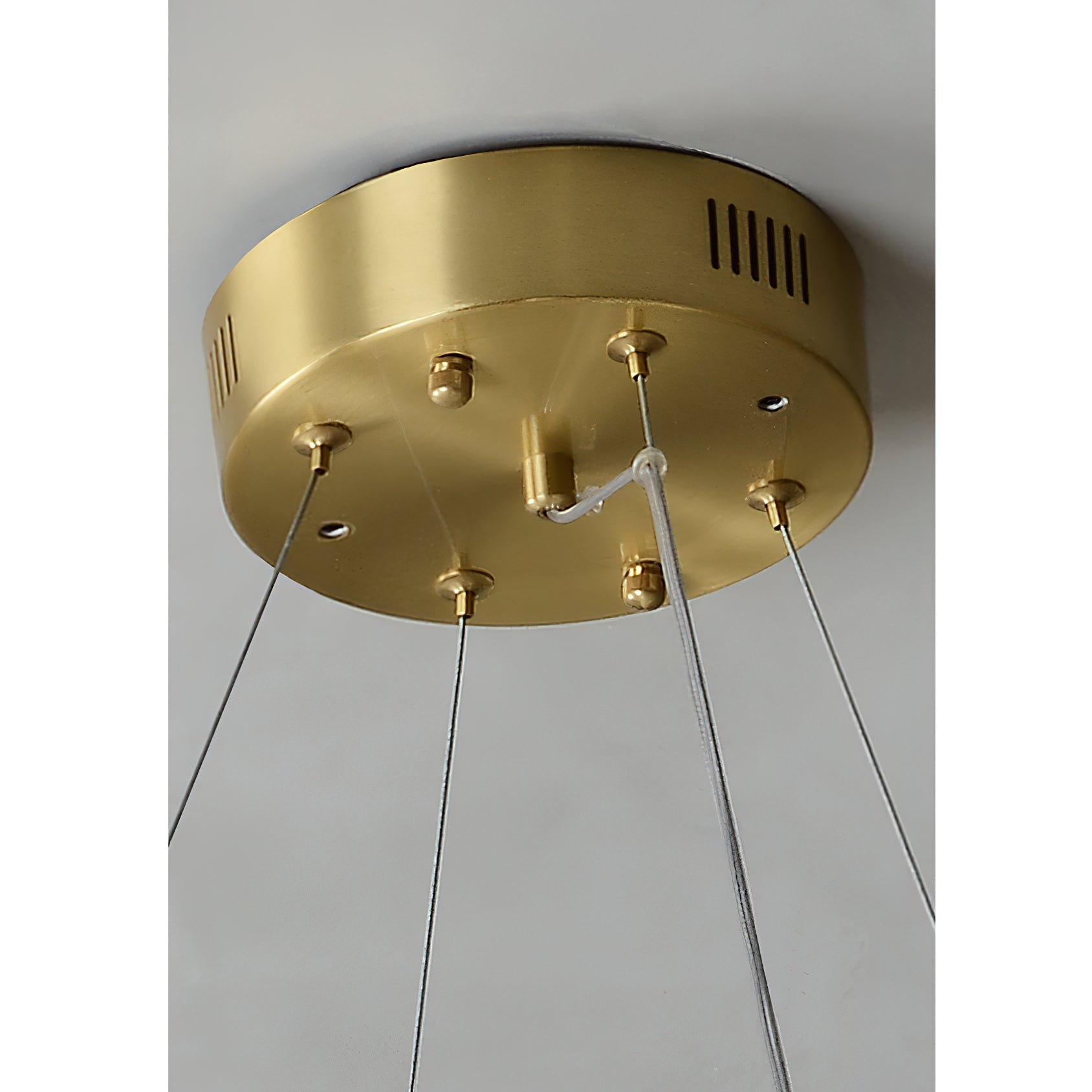 Etalarae Modern Minimalist Rote LED Alabaster Chandelier
