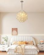 Lustra Pendant Lamp Round Shell Chrome
