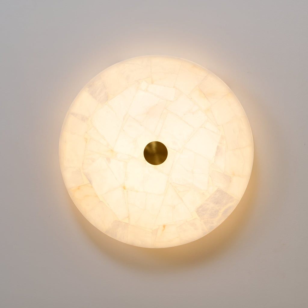 Kristy Round Alabaster Ceiling Lamp - image 6