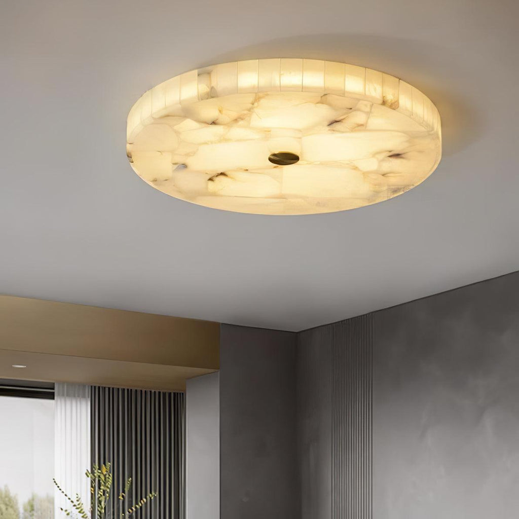 Kristy Round Alabaster Ceiling Lamp - image 14
