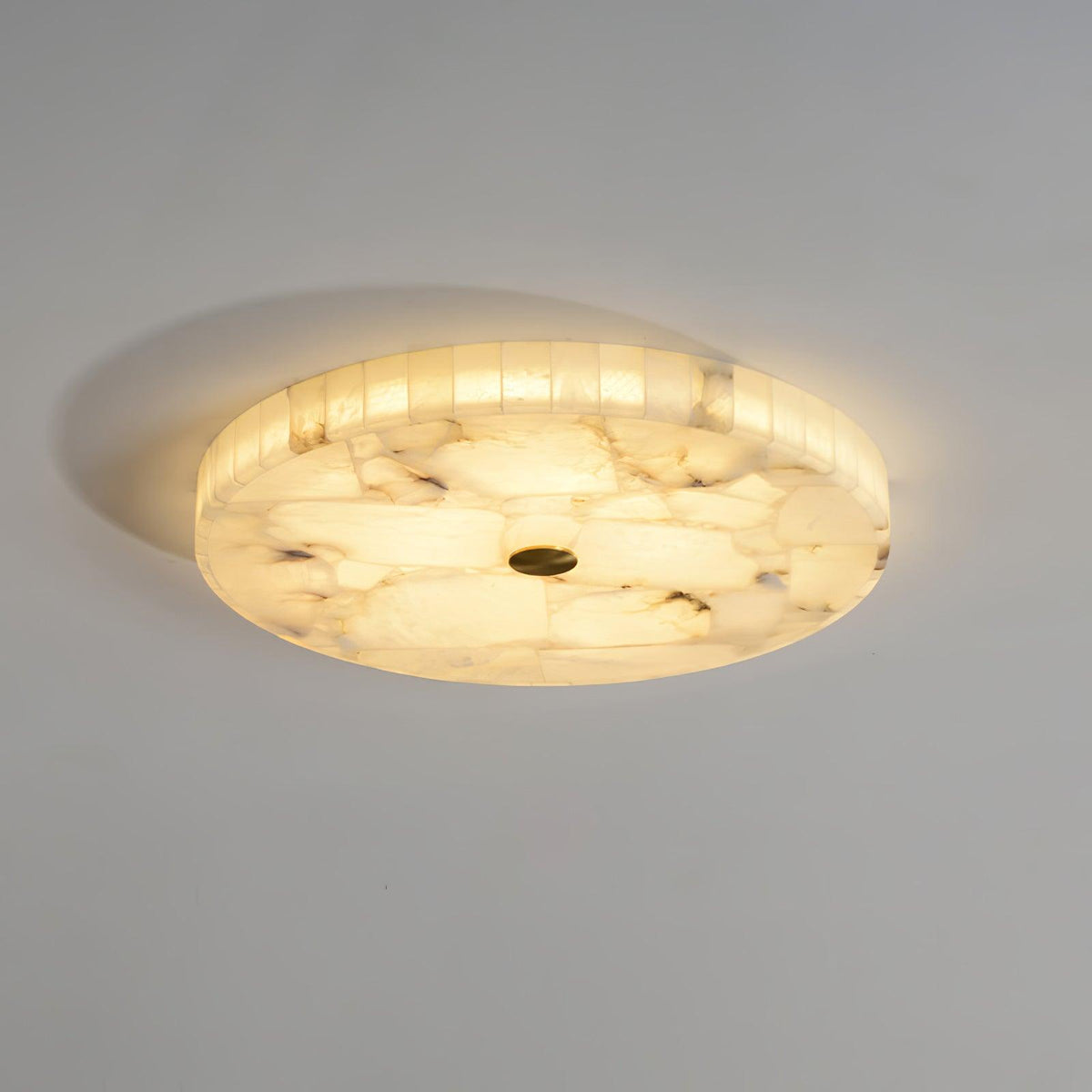 Kristy Round Alabaster Ceiling Lamp - Letslighting