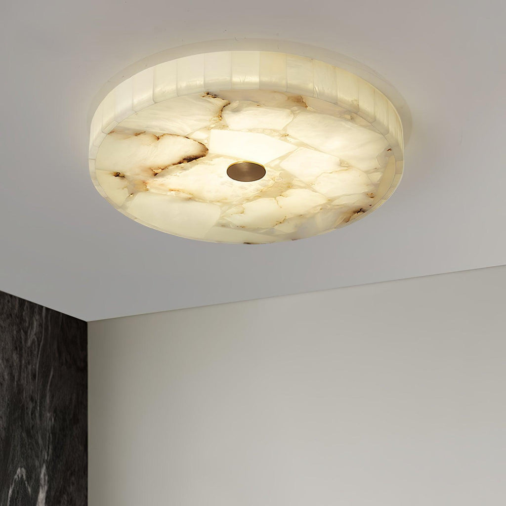Kristy Round Alabaster Ceiling Lamp - image 8