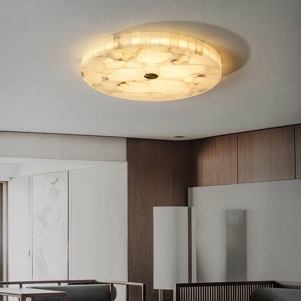 Kristy Round Alabaster Ceiling Lamp - image 22