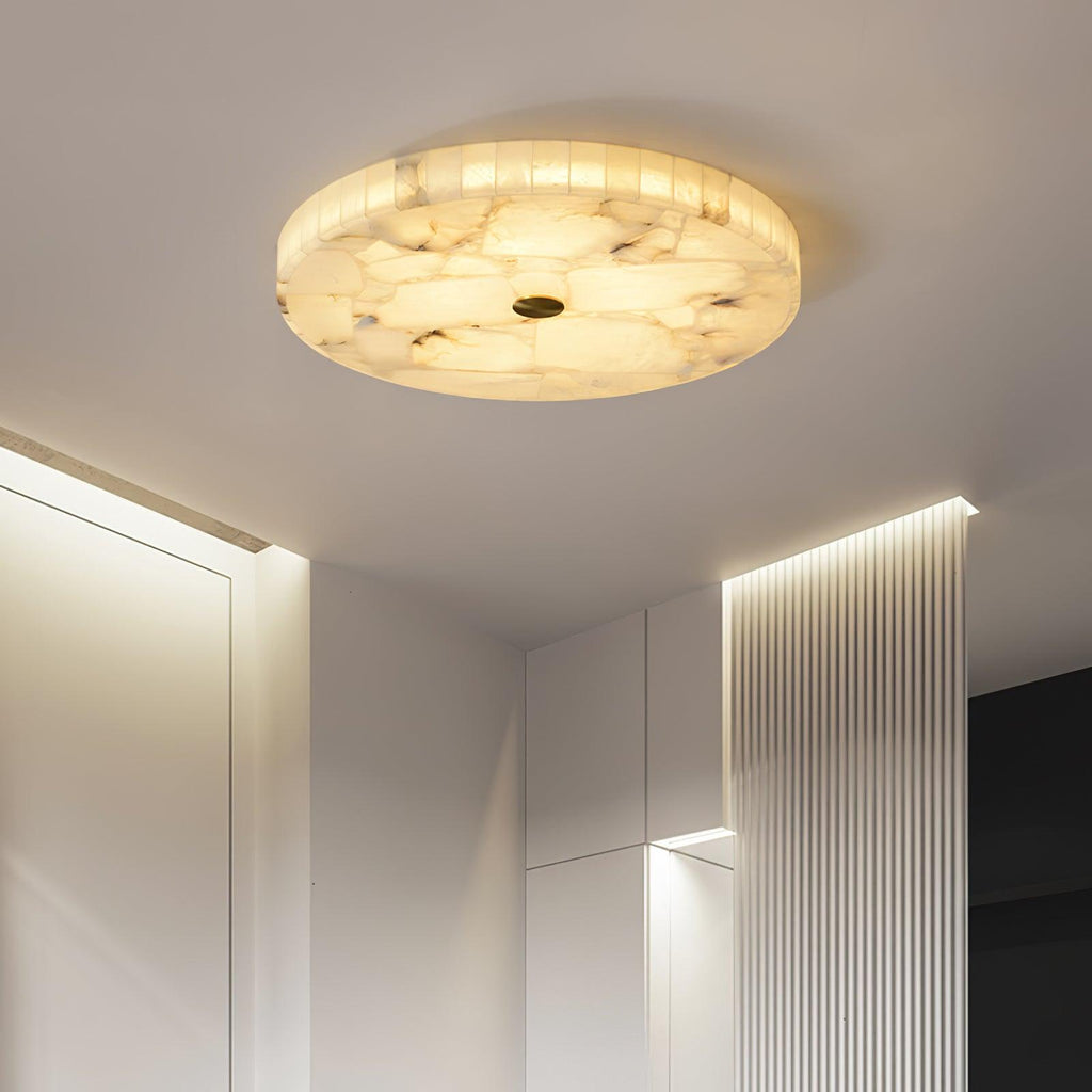 Kristy Round Alabaster Ceiling Lamp - image 4