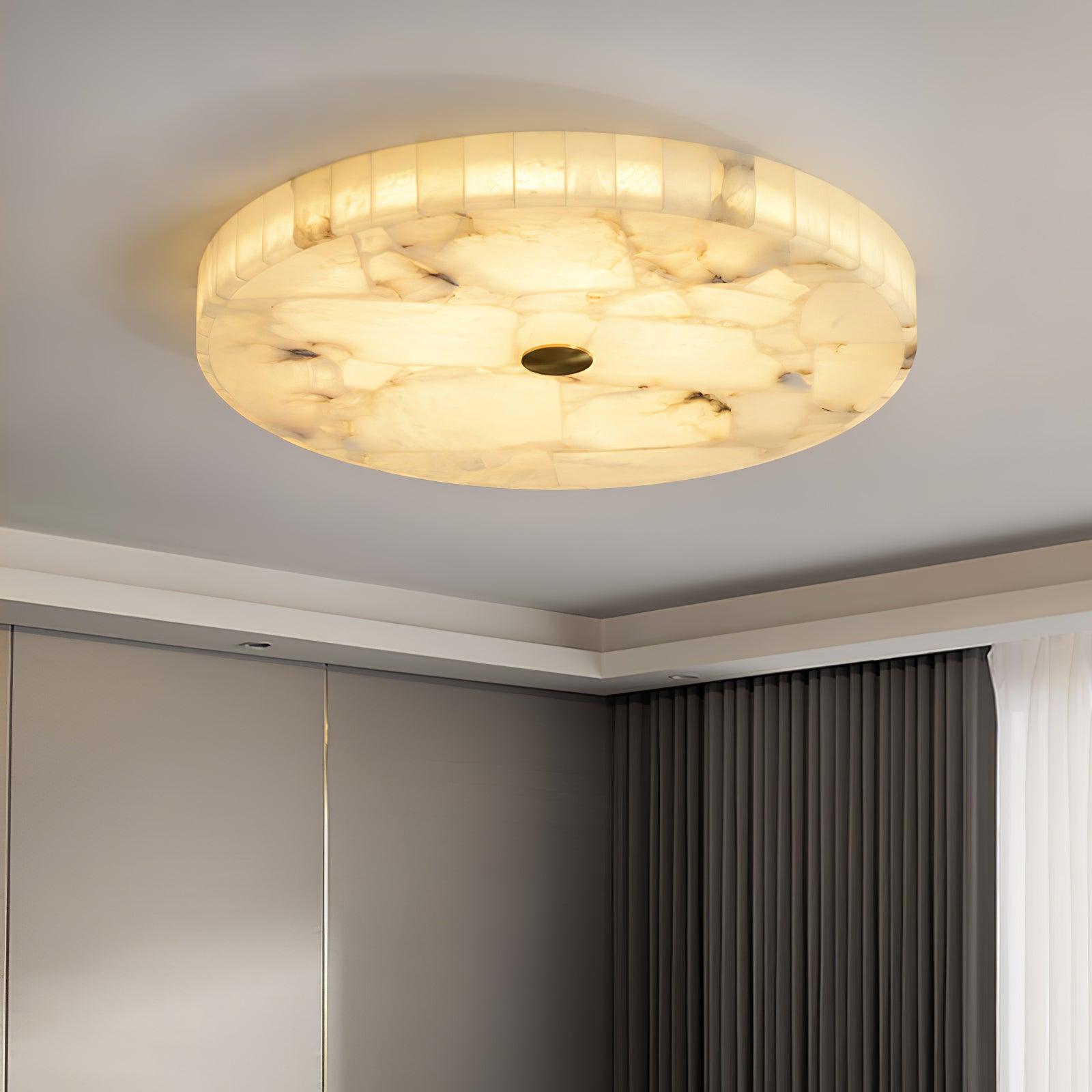 Kristy Round Alabaster Ceiling Lamp - image 7