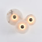 Selene Minimalist Alabaster Ceiling Light