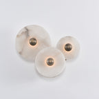 Selene Minimalist Alabaster Ceiling Light