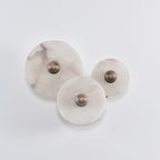 Selene Minimalist Alabaster Ceiling Light