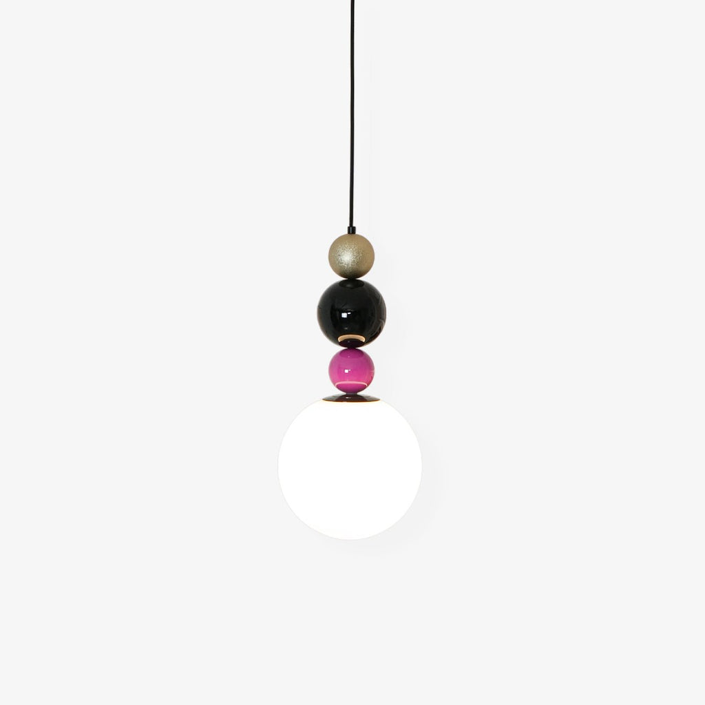 Eshaisra Nordic Art Round Balls Stacking Glass Pendant Lamp