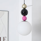 Eshaisra Nordic Art Round Balls Stacking Glass Pendant Lamp