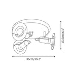 Batya Ceiling Light Glass Circular Colorful