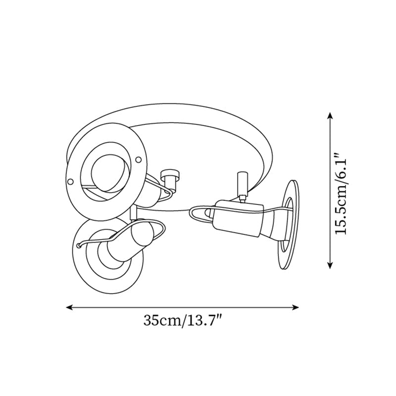 Batya Ceiling Light Glass Circular Colorful