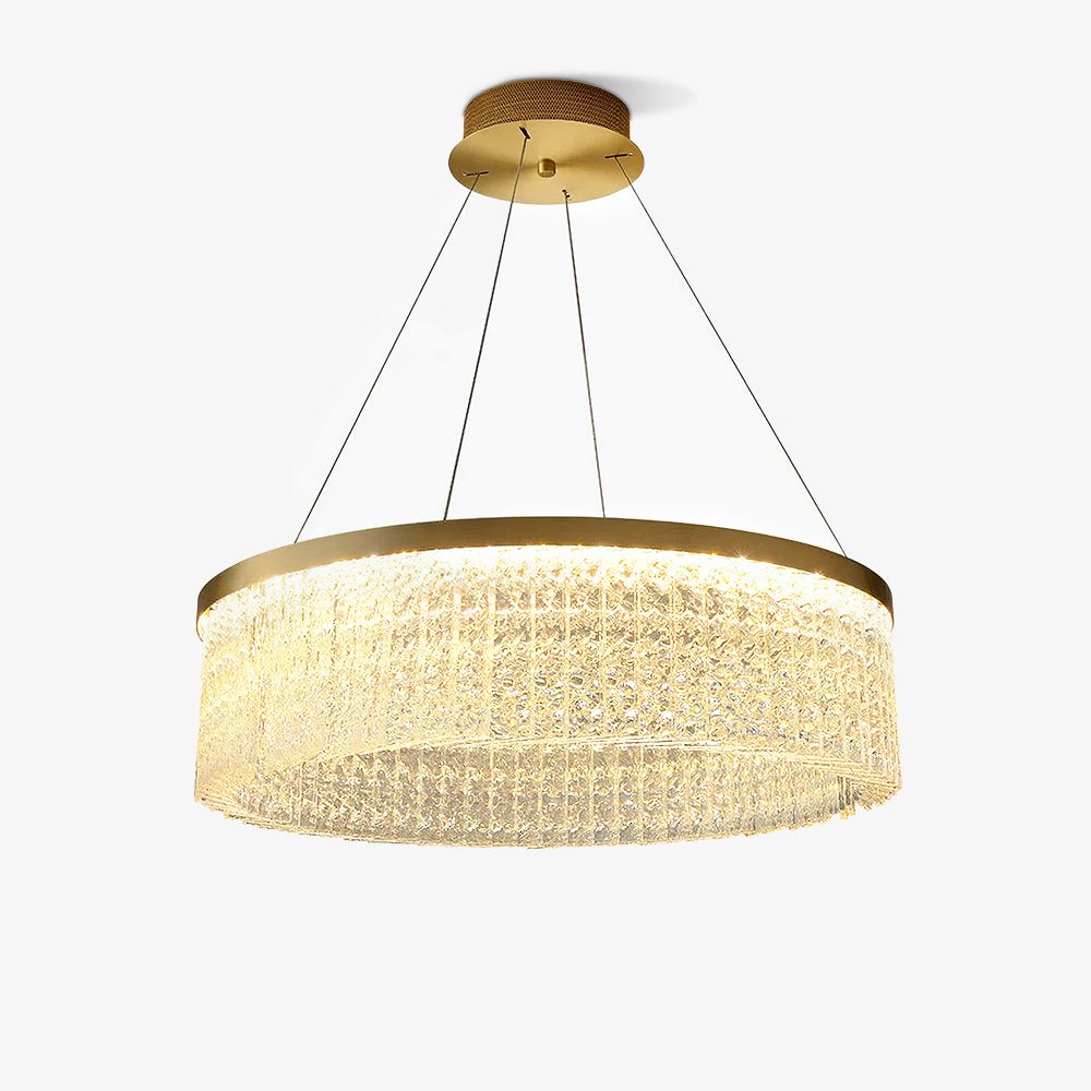 Lustra Chandelier Round Halo Crystal