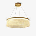 Lustra Chandelier Round Halo Crystal
