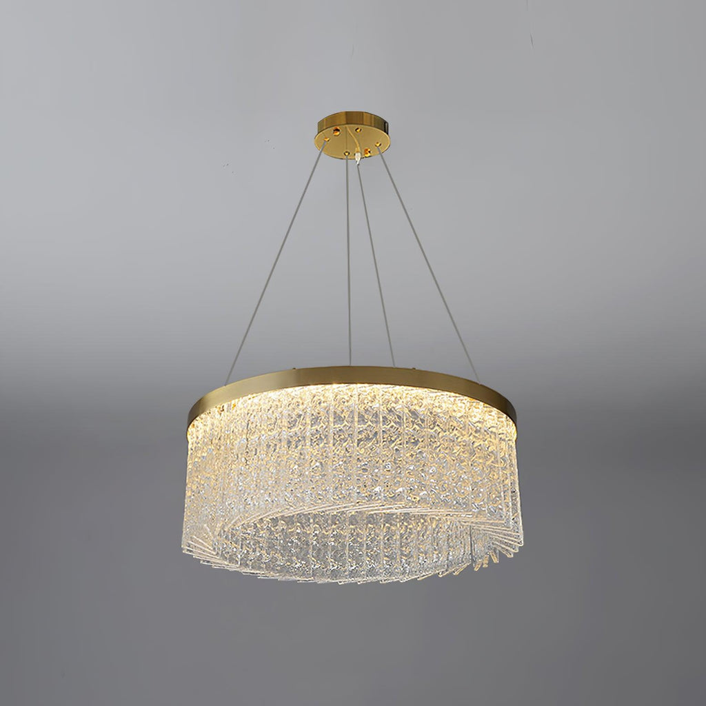 Lustra Chandelier Round Halo Crystal