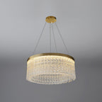 Lustra Chandelier Round Halo Crystal