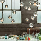 Round Chandelier Hanging Cluster Crystal Drop