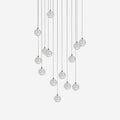 Round Chandelier Hanging Cluster Crystal Drop