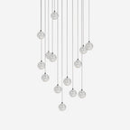 Round Chandelier Hanging Cluster Crystal Drop
