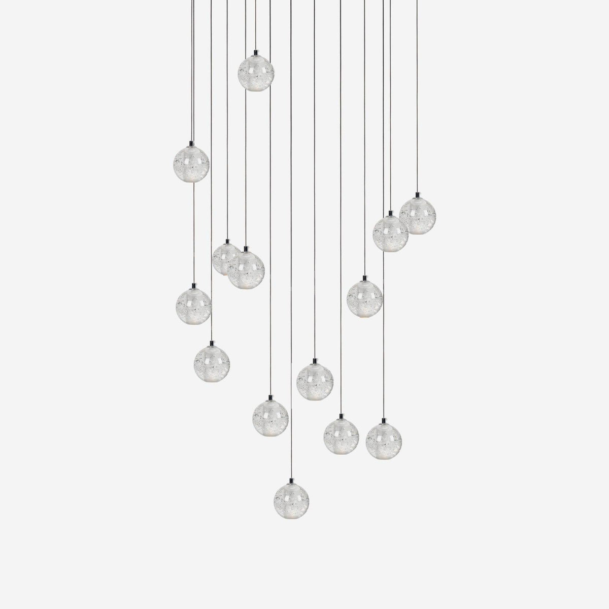 Round Chandelier Hanging Cluster Crystal Drop