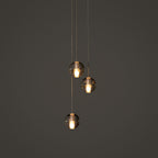 Round Chandelier Hanging Cluster Crystal Drop