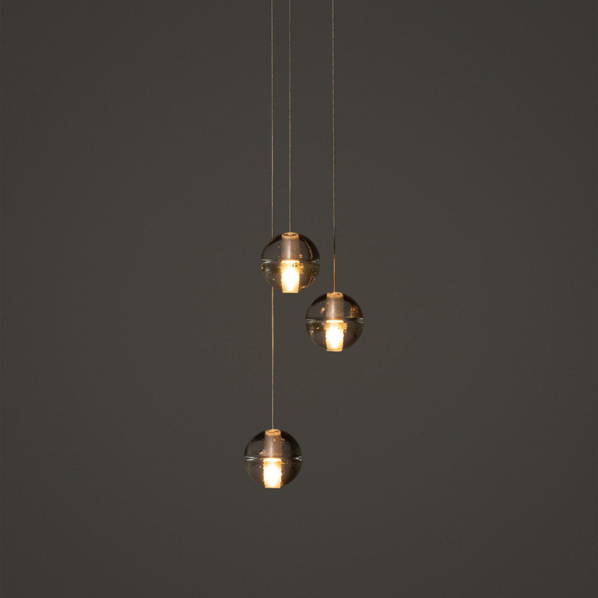 Round Chandelier Hanging Cluster Crystal Drop
