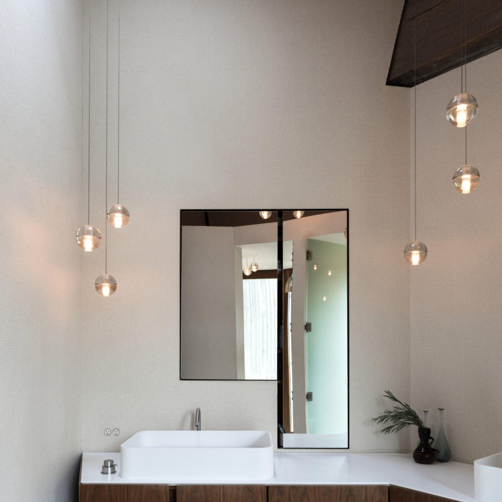 Round Chandelier Hanging Cluster Crystal Drop