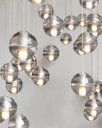 Round Chandelier Hanging Cluster Crystal Drop
