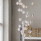 Round Chandelier Hanging Cluster Crystal Drop