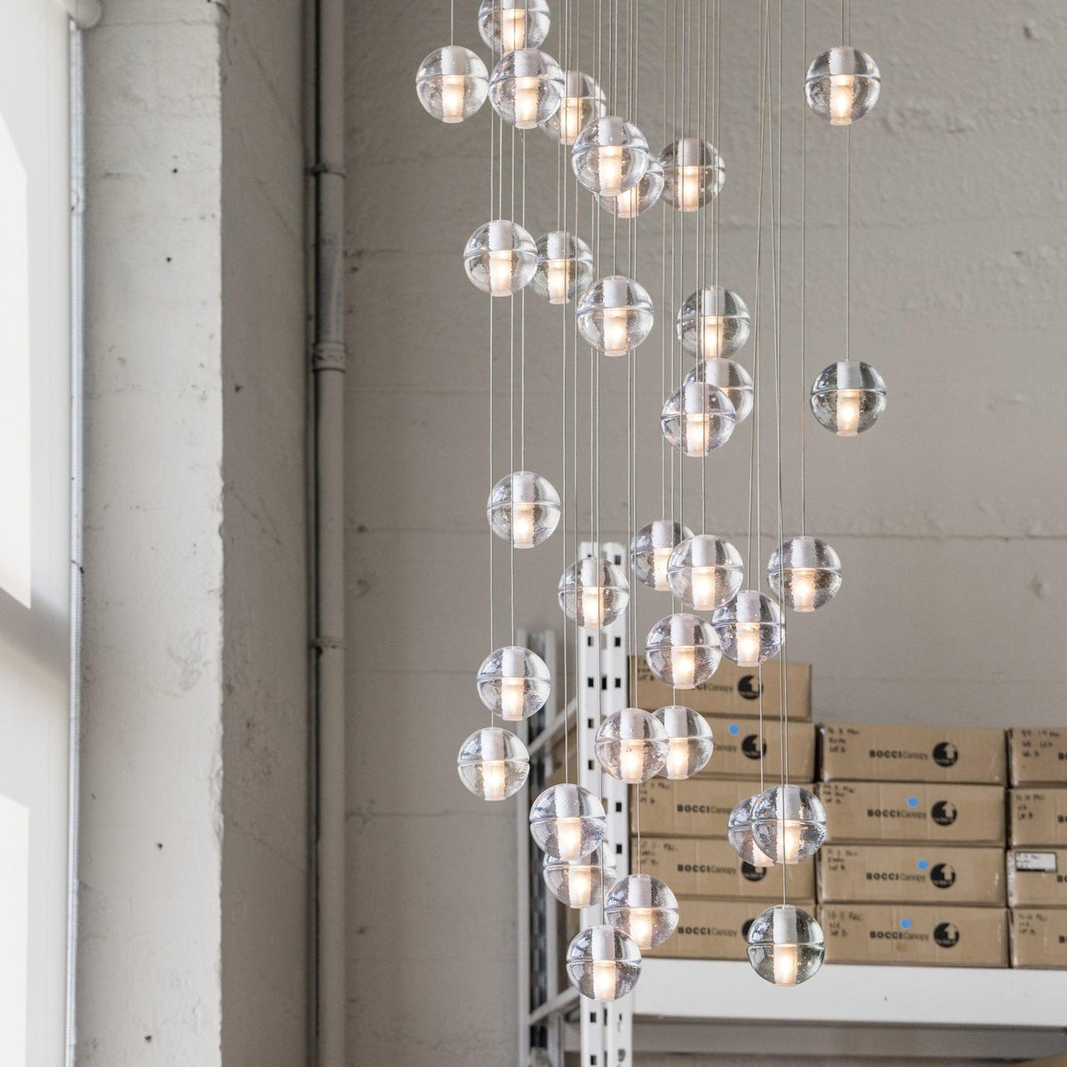 Round Chandelier Hanging Cluster Crystal Drop