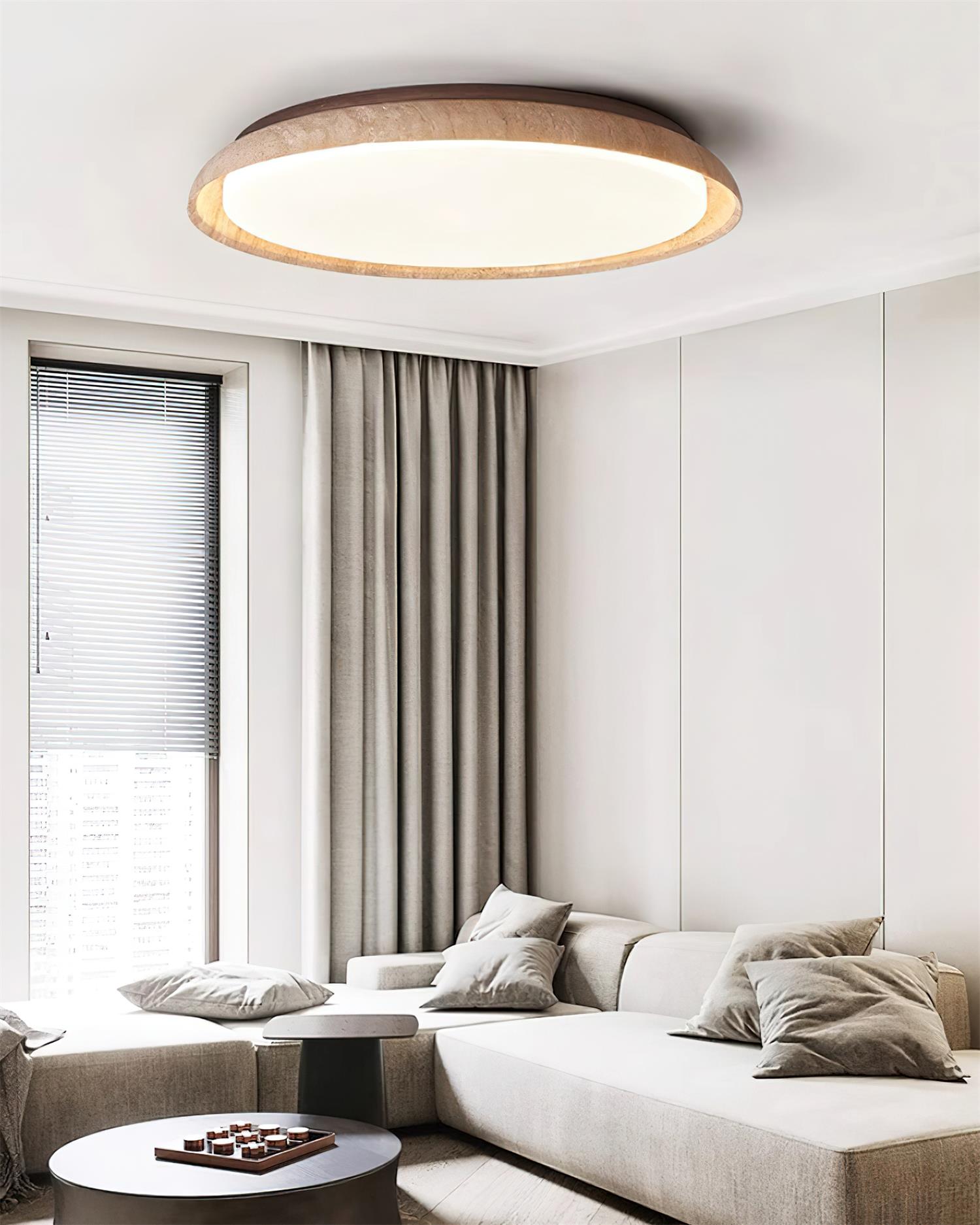 Halo Round Travertine Ceiling Light - image 10