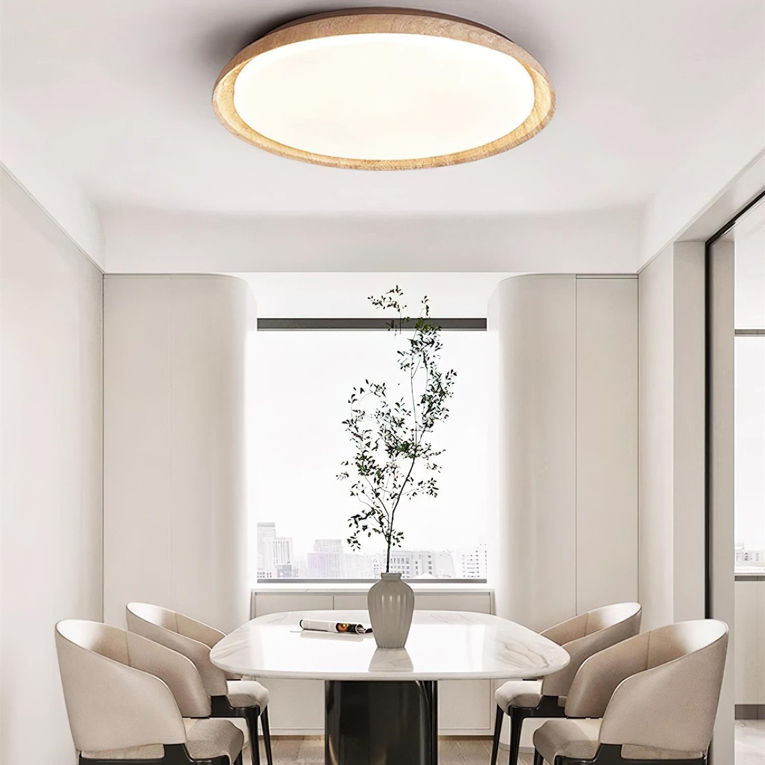 Halo Round Travertine Ceiling Light - image 9