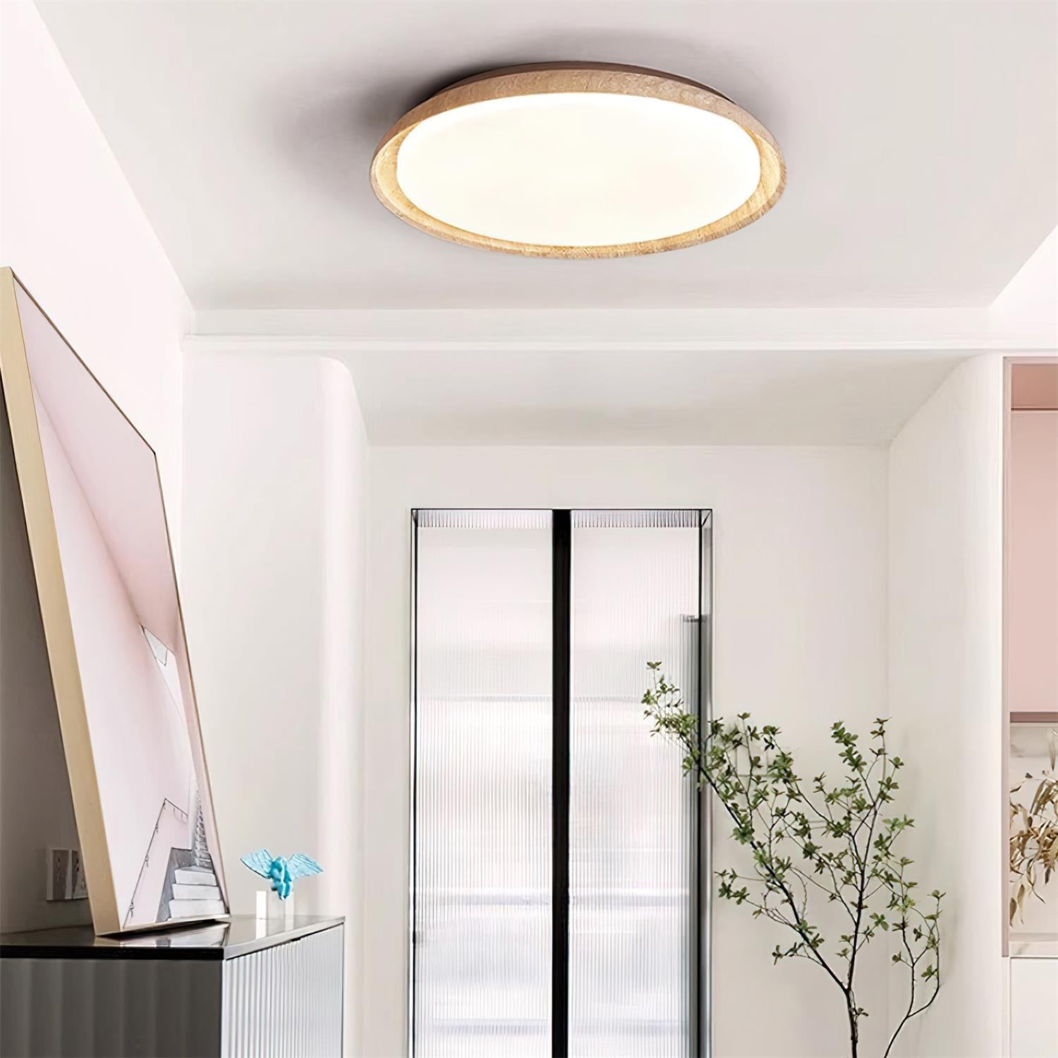 Halo Round Travertine Ceiling Light - image 3