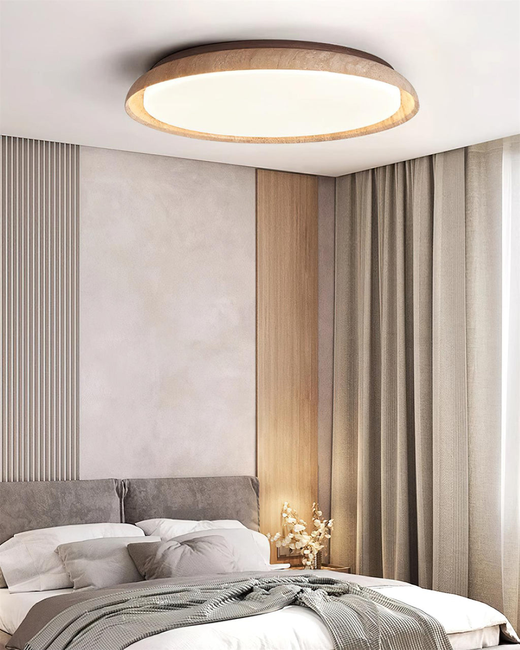 Halo Round Travertine Ceiling Light - image 11